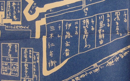 「武家屋敷」（家臣名と石高）