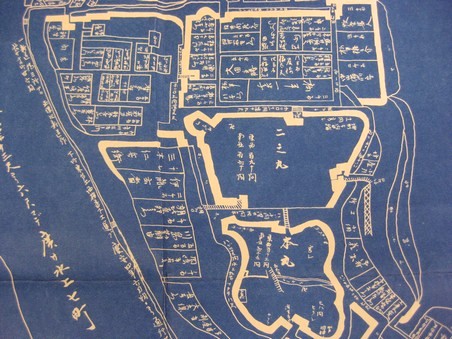 「水戸城地図」本丸，二の丸付近